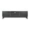 Flash Furniture Hatfield TV Stand in Black Wash for 65+ Inch TV's w/Adjust Center Shelf and Dual Soft Close Doors EM-TV1801-BK-GG - alternate 5